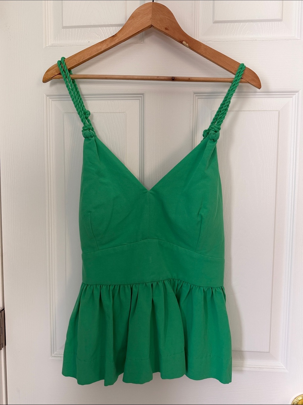 Lilly Pulitzer Green Braided-Strap Tank Top